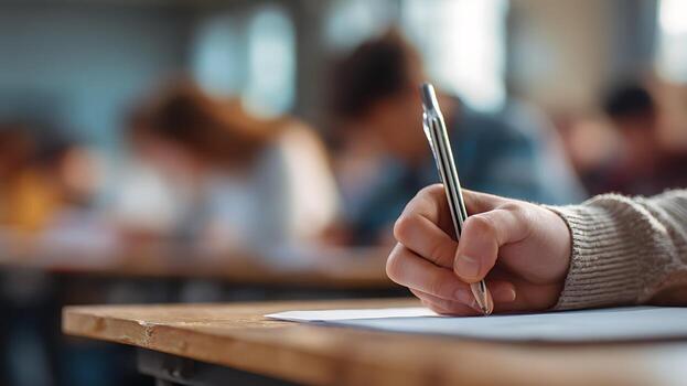 STUDENT WRITING EXAM